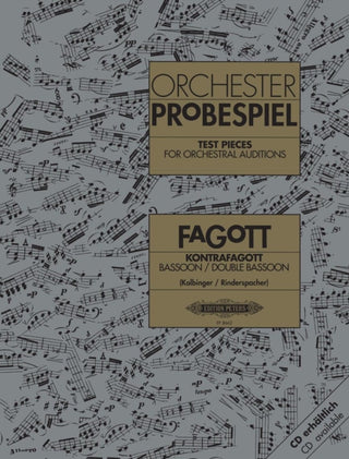 Supplemental image for 9790014069902 - Test Pieces for Orchestral Auditions: Bassoon, Double Bassoon