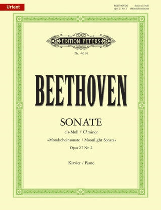 Cover image for 9790014107789 - Piano Sonata No. 14 in C-sharp minor Op. 27, No. 2 (Moonlight Sonata)