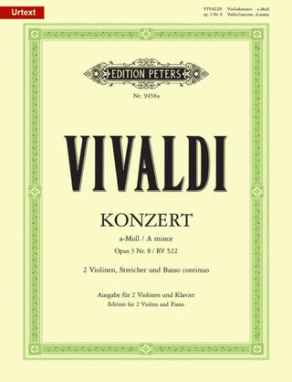 Supplemental image for 9790014107857 - Violin Concerto in A minor Op.3 No. 8