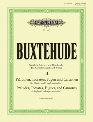 Cover image for 9790014135560 - The Complete Keyboard Works Vol. II: Preludes, Toccatas, Fugues, and Canzonas