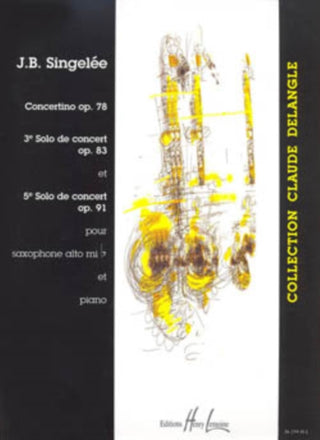 Cover image for 9790230962599 - SOLOS DE CONCERT OP78 ALTO SAXOPHONE & P