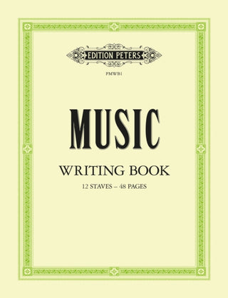 Cover image for 9790300755977 - Music Writing Book: Portrait, 12-stave