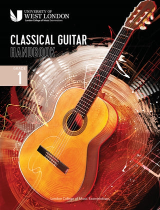Cover image for 9790570123629 - London College of Music Classical Guitar Handbook 2022: Grade 1
