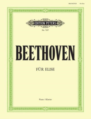 Cover image for 9790577082509 - Für Elise WoO 59 for Piano