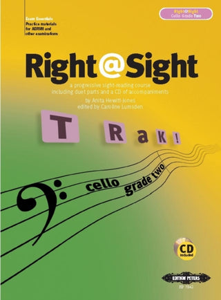 Cover image for 9790577085913 - Right@Sight for Cello, Grade 2 (includes duet parts and a CD of accompaniments)