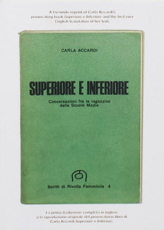 Cover image for 9791298505117 - Superior and Inferior. Conversations among girls at middle school