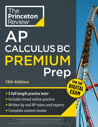 Cover image for 9798217125067 - Princeton Review AP Calculus BC Premium Prep, 13th Edition
