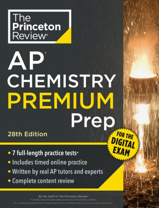 Cover image for 9798217125074 - Princeton Review AP Chemistry Premium Prep, 28th Edition