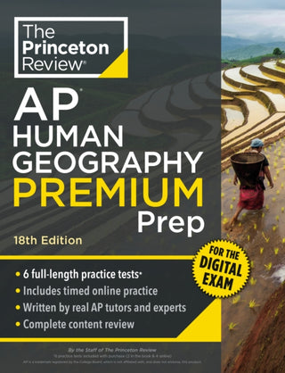 Cover image for 9798217125128 - Princeton Review AP Human Geography Premium Prep, 18th Edition