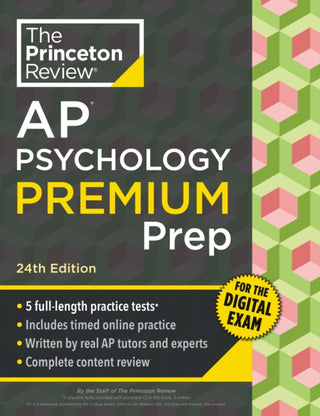 Cover image for 9798217125159 - Princeton Review AP Psychology Premium Prep, 24th Edition
