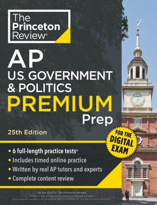 Cover image for 9798217125173 - Princeton Review AP U.S. Government & Politics Premium Prep, 25th Edition