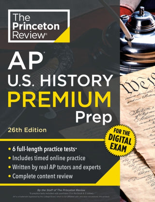 Cover image for 9798217125197 - Princeton Review AP U.S. History Premium Prep, 26th Edition