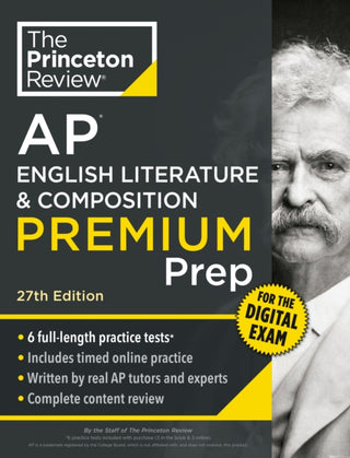 Cover image for 9798217223190 - Princeton Review AP English Literature & Composition Premium Prep, 27th Edition