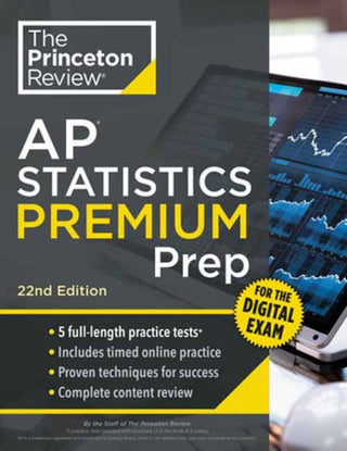 Cover image for 9798217223213 - Princeton Review AP Statistics Premium Prep, 22nd Edition