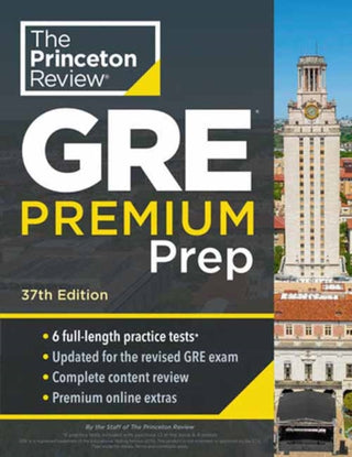 Cover image for 9798217223336 - Princeton Review GRE Premium Prep, 37th Edition