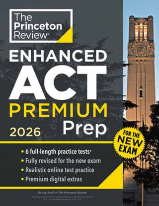 Cover image for 9798217223794 - Princeton Review Enhanced ACT Premium Prep, 2026