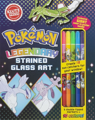 Cover image for 9798225018573 - Legendary Pokemon Stained Glass Art