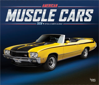Cover image for 9798330701315 - American Muscle Cars 2026 Deluxe Flap Foil Calendar