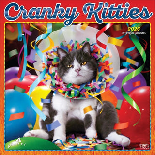 Cover image for 9798330701414 - Avanti Cranky Kitties 2026 Square Flap Foil Calendar