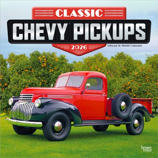Cover image for 9798330701704 - Classic Chevy Pickups 2026 Square Flap Foil Calendar