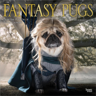 Cover image for 9798330701865 - Fantasy Pugs 2026 Square Flap Foil Calendar
