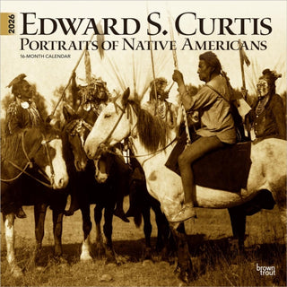 Cover image for 9798330703074 - Curtis, Edward S Portraits of Native Americans 2026 Square Flap Calendar