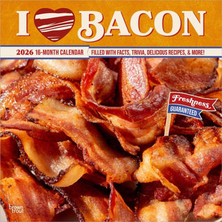 Cover image for 9798330703814 - I Love Bacon 2026 Square Flap Calendar