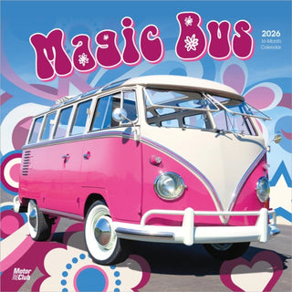 Cover image for 9798330704422 - Magic Bus 2026 Square Flap Motor Club Calendar