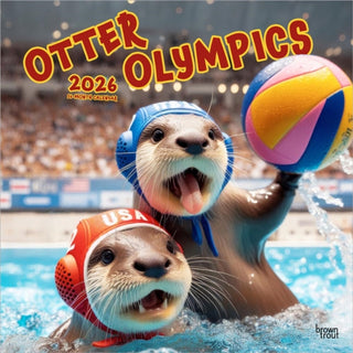 Supplemental image for 9798330705016 - Otter Olympics 2026 Square Flap Calendar