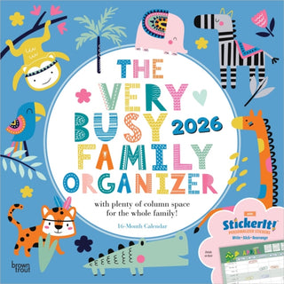 Cover image for 9798330705894 - Very Busy Family Organizer 2026 Square Flap Matte Calendar