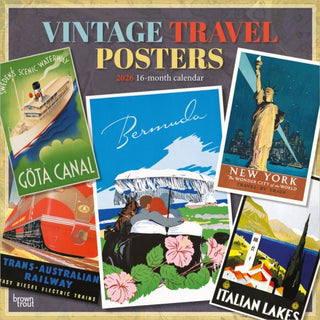 Cover image for 9798330706143 - Vintage Travel Posters 2026 Square Flap Calendar
