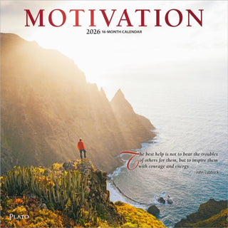 Supplemental image for 9798330706709 - Motivation 2026 Square Plato Foil Calendar