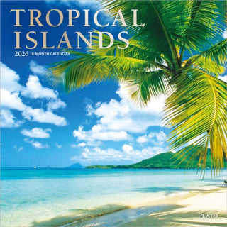 Cover image for 9798330706778 - Tropical Islands 2026 Square Plato Foil Calendar