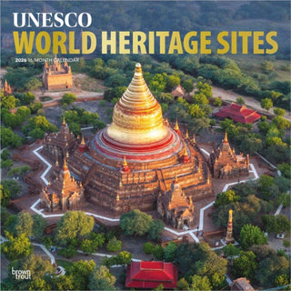 Cover image for 9798330707768 - UNESCO World Heritage Sites 2026 Square Flap Foil Calendar