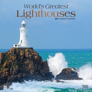 Cover image for 9798330710348 - Lighthouses, World's Greatest 2027 Square Flap FOIL