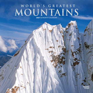 Cover image for 9798330711581 - Mountains, World's Greatest 2027 Square Flap FOIL
