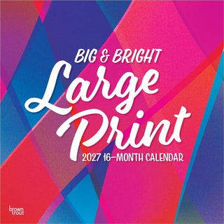 Cover image for 9798330712748 - Big & Bright Large Print 2027 Square Flap Matte