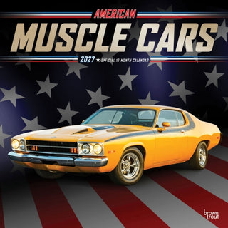 Cover image for 9798330712892 - American Muscle Cars 2027 Square Flap FOIL
