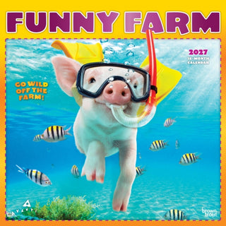 Cover image for 9798330712984 - Avanti Funny Farm 2027 Square Flap FOIL