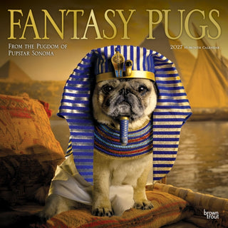 Cover image for 9798330713226 - Fantasy Pugs 2027 Square Flap FOIL