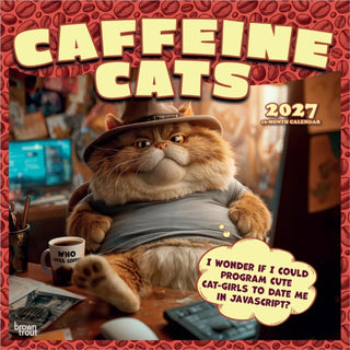 Cover image for 9798330714711 - Caffeine Cats 2027 Square Flap