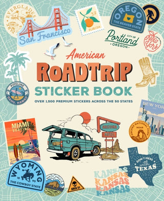 Cover image for 9798337402345 - American Road Trip Sticker Book