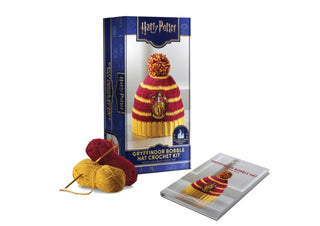 Cover image for 9798337402611 - Harry Potter: Gryffindor Pom-Pom Beanie Crochet Kit