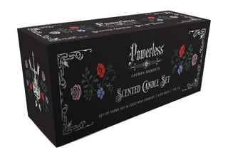 Cover image for 9798337403427 - Lauren Roberts: Powerless Trilogy Scented Glass Candle Set (Set of 3)