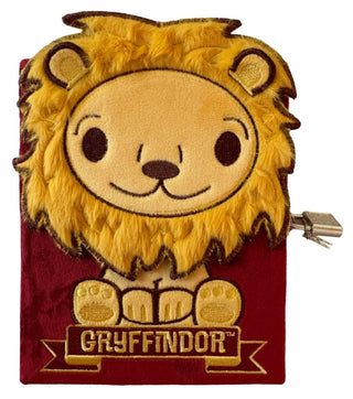 Cover image for 9798337404189 - Harry Potter: Gryffindor Plush Lock & Key Diary
