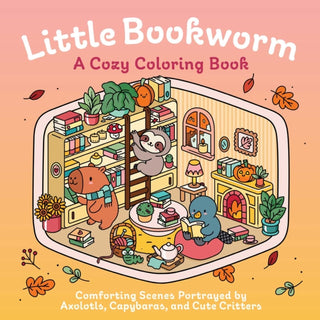 Cover image for 9798337404332 - Little Bookworm: A Cozy Coloring Book