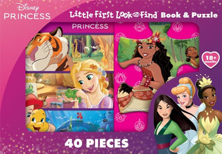 Cover image for 9798384601111 - Disney Princess: Little First Look and Find Book & Puzzle