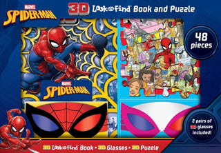 Cover image for 9798384601470 - Marvel Spider-Man: 3D Look and Find Book and Puzzle