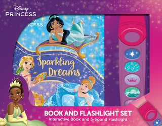 Cover image for 9798384603320 - Disney Princess: Sparkling Dreams Book and 5-Sound Flashlight Set