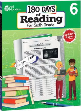Cover image for 9798765918081 - 180 Days™: Reading for Sixth Grade, 2nd Edition